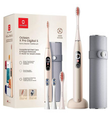 Розумна зубна електрощітка Oclean X Pro Digital Set Electric Toothbrush Champagne Gold (6970810552577)
