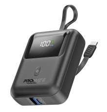 Універсальна мобільна батарея Promate PowerPod-10 10000mAh 35W Black (powerpod-10.black)