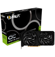 Видеокарта GF RTX 4060 8GB GDDR6 Infinity 2 OC Palit (NE64060S19P1-1070L)