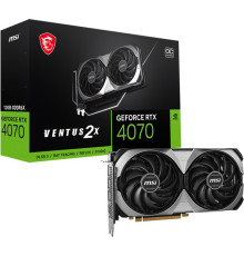 Видеокарта GF RTX 4070 12GB GDDR6X Ventus 2X E OC MSI (GeForce RTX 4070 VENTUS 2X E 12G OC)