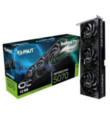 Видеокарта GF RTX 5070 12GB GDDR7 Infinity 3 OC Palit (NE75070S19K9-GB2050S)
