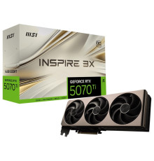 Видеокарта GF RTX 5070 Ti 16GB GDDR7 Inspire 3X OC MSI (GeForce RTX 5070 Ti 16G INSPIRE 3X OC)