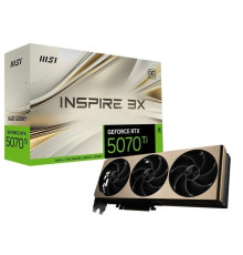 Видеокарта GF RTX 5070 Ti 16GB GDDR7 Inspire 3X OC Plus MSI (GeForce RTX 5070 Ti 16G INSPIRE 3X OC PLUS)