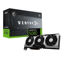 Видеокарта GF RTX 5080 16GB GDDR7 Ventus 3X OC MSI (GeForce RTX 5080 16G VENTUS 3X OC)