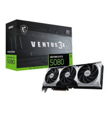 Видеокарта GF RTX 5080 16GB GDDR7 Ventus 3X OC Plus MSI (GeForce RTX 5080 16G VENTUS 3X OC PLUS)