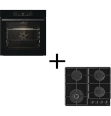 Вбудований комплект Варильна поверхня Gorenje GTW641EB + Духова шафа Gorenje BO6735E05B