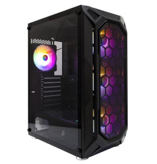 Корпус 1stPlayer X6-BK-4F1 Black без БЖ