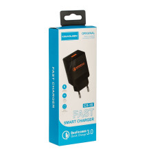 Зарядное устройство Atcom CX-18 (1USB, 3А) QC3.0 Black (20303)