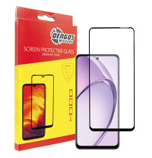 Захисне скло Dengos для Oppo A3X Black Full Glue (TGFG-377)