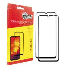 Захисне скло Dengos для Samsung Galaxy A16 SM-A165 Black Full Glue (DG-TG2P-61) 2шт