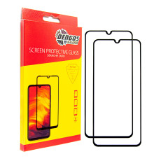 Захисне скло Dengos для Samsung Galaxy A26 SM-A266 Black Full Glue (DG-TG2P-67) 2шт