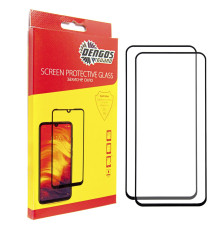 Захисне скло Dengos для Samsung Galaxy S24 FE SM-S721 Black Full Glue (DG-TG2P-60) 2шт