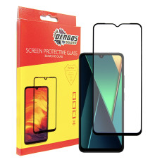 Захисне скло Dengos для Xiaomi Poco C75 Black Full Glue (TGFG-384)