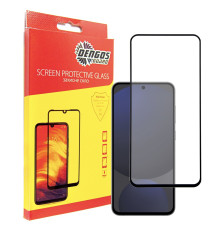 Захисне скло Dengos для Samsung Galaxy S24 FE SM-S721 Black Full Glue (TGFG-380)
