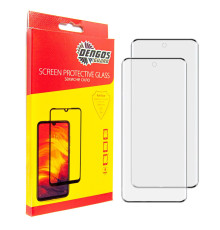 Захисне скло Dengos для Xiaomi Redmi Note 14 Pro Black Full Glue (DG-TG2P-64) 2шт